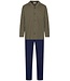 Pastunette for Men Heren doorknoop pyjama van bio-katoen 'geometric blocks'