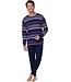 men's 100% organic cotton interlock pyjama set 'multi stripes'