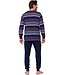 men's 100% organic cotton interlock pyjama set 'multi stripes'