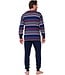 men's cotton interlock pyjama set 'multi stripes'