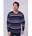 men's 100% organic cotton interlock pyjama set 'multi stripes'