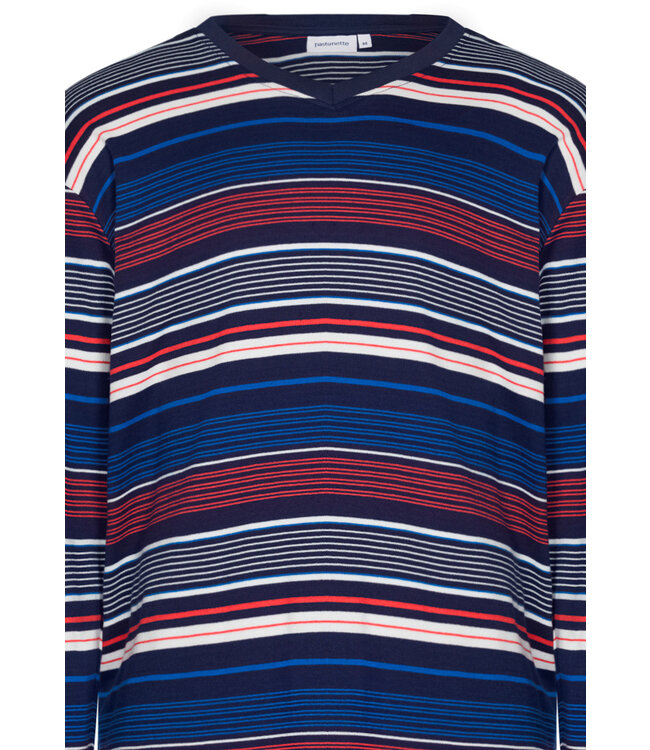 men's cotton interlock pyjama set 'multi stripes'