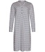 Pastunette long sleeve organic cotton nightdress with buttons 'geometric flower'