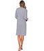 long sleeve organic cotton nightdress with buttons 'geometric flower'