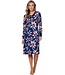 Langer dames nachthemd van katoen-interlock 'passion flower'