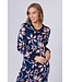 ladies cotton interlock longer length nightdress 'passion flower' (110cm)