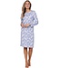 longer length cotton interlock nightdress with buttons 'lovely leafs'
