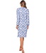 longer length cotton interlock nightdress with buttons 'lovely leafs'