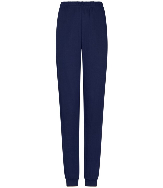 Strepen dames pyjama van 100% katoen met knoopjes 'forest flowers stripes'