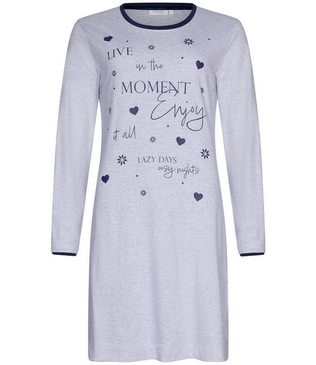 light grey melee long sleeve nightdress 'pyjama days'