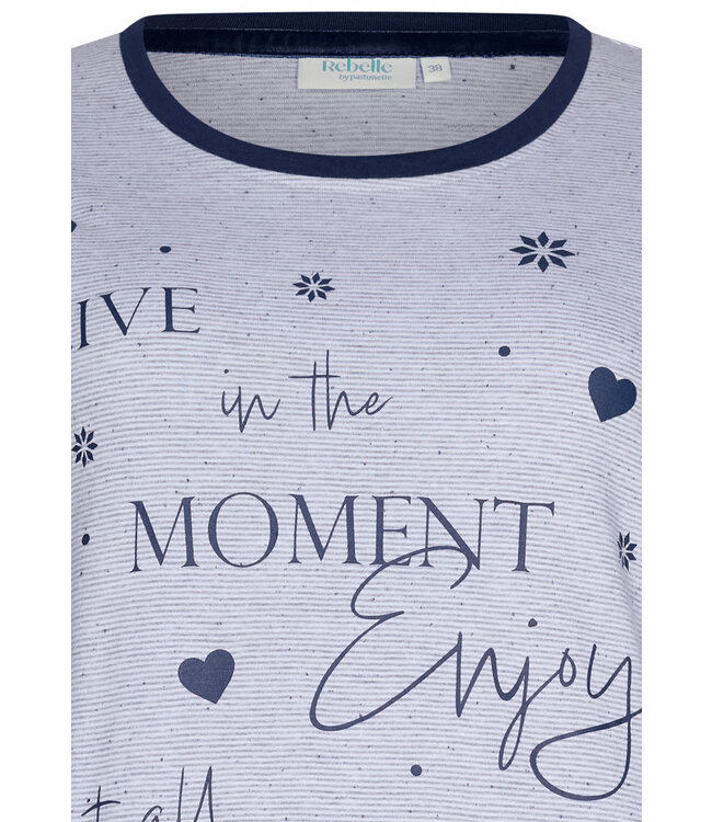 light grey melee long sleeve nightdress 'pyjama days'