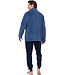 men's blue coral fleece house jacket with full zip 'modern man' (80cm)