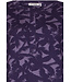 Luxe, lounge nachthemd van ecovero viscose met knopen 'floral garden'