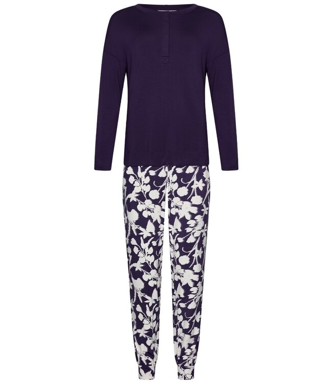 ecovero viscose, luxury lounge pyjama set 'floral garden'
