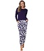 ecovero viscose, luxury lounge pyjama set 'floral garden'