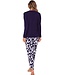 ecovero viscose, luxury lounge pyjama set 'floral garden'