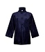 Pastunette Premium Luxe doorknoop huisjasje van flanel-fleece 'chic blue beauty'