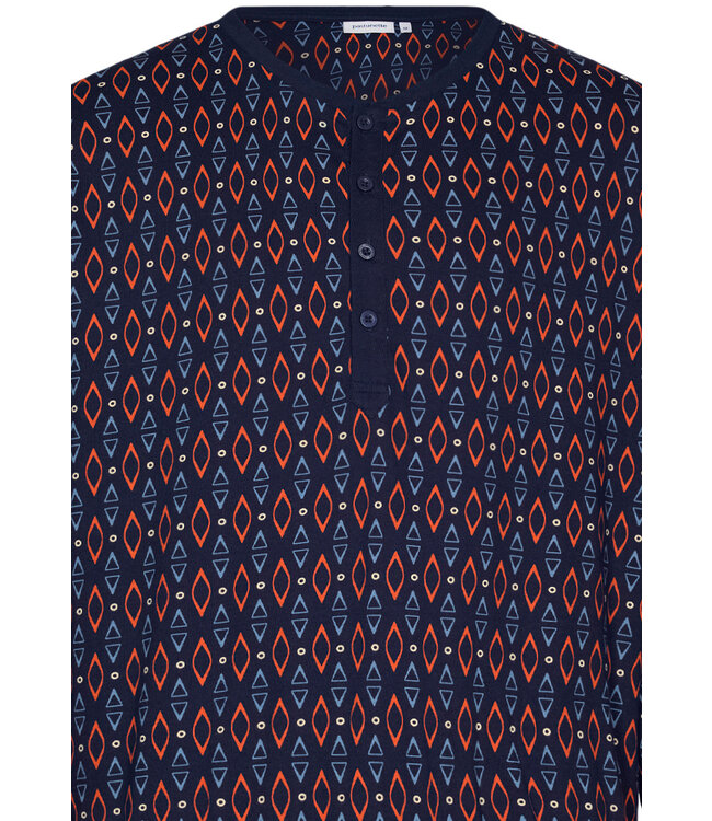 men's organic cotton pyjama set with buttons 'funky diamond