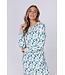 ladies 100% cotton interlock longer length nightdress with buttons 'winter flowers'