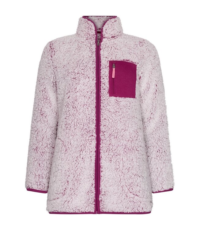 Zachte teddy-fleece dames lounge-jas 'fabulous teddy bear'