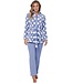 warm coral fleece lilac home lounge-suit 'deeply dotty'