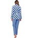 warm coral fleece lilac home lounge-suit 'deeply dotty'