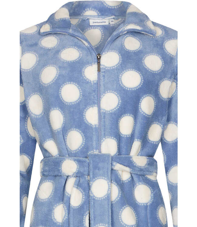 warm coral fleece lilac home lounge-suit 'deeply dotty'