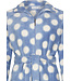 warm coral fleece lilac home lounge-suit 'deeply dotty'