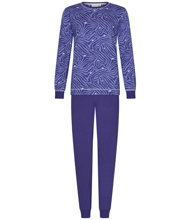 Trendy pyjamaset met boorden katoen-elastaan-mix 'starry animal'