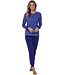 Trendy pyjamaset met boorden katoen-elastaan-mix 'starry animal'