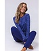 Trendy pyjamaset met boorden katoen-elastaan-mix 'starry animal'