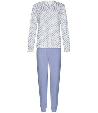 Pastunette Pyjamaset met lange mouwen van biologisch katoen met knopen ‘little dotty circles’
