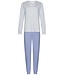 Pastunette Pyjamaset met lange mouwen van biologisch katoen met knopen ‘little dotty circles’