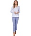 Pyjamaset met lange mouwen van biologisch katoen met knopen ‘little dotty circles’