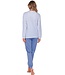 Pyjamaset met lange mouwen van biologisch katoen met knopen ‘little dotty circles’