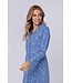 long sleeve organic cotton full button nightdress 'woodland wildlife'