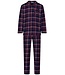 Pastunette for Men Doorknoop heren pyjama van katoen-flanel 'trendy checks'