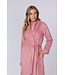 extra long warm wrap-over morninggown 'embossed weave' (130cm)