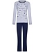 Rebelle light grey melee long sleeve pyjama set 'pyjama days'