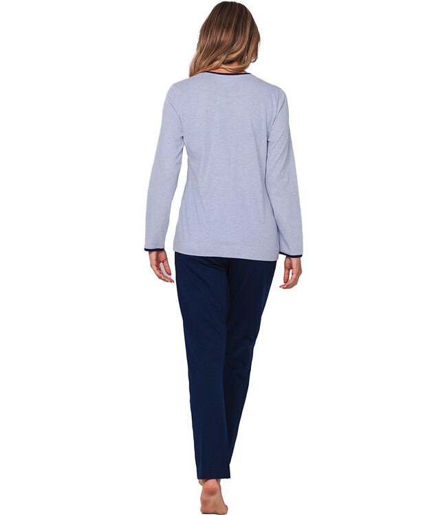 light grey melee long sleeve pyjama set 'pyjama days'