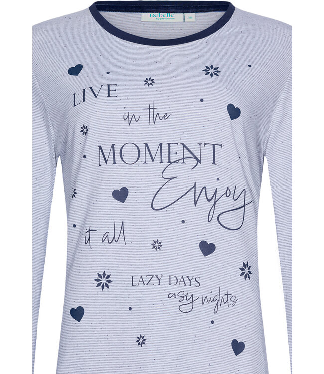 light grey melee long sleeve pyjama set 'pyjama days'