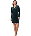 Bosgroene, velours lounge-jurk 'chic comfort'
