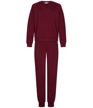 Pastunette Premium rich red warm home loungesuit 'lounge comfort'