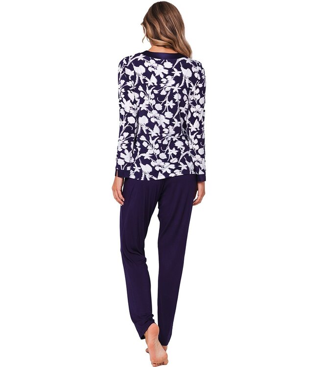 ecovero viscose, luxury lounge pyjama 'floral garden'