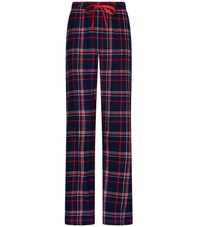 Flanellen doorknoop pyjama 'cool checks'