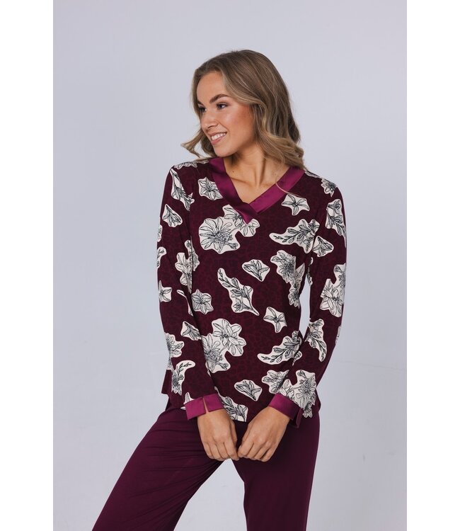 Luxe lounge dames pyjama 'bold blooms'
