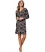 Luxe Ecovero viscose-elastaan nachthemd 'abstract art'