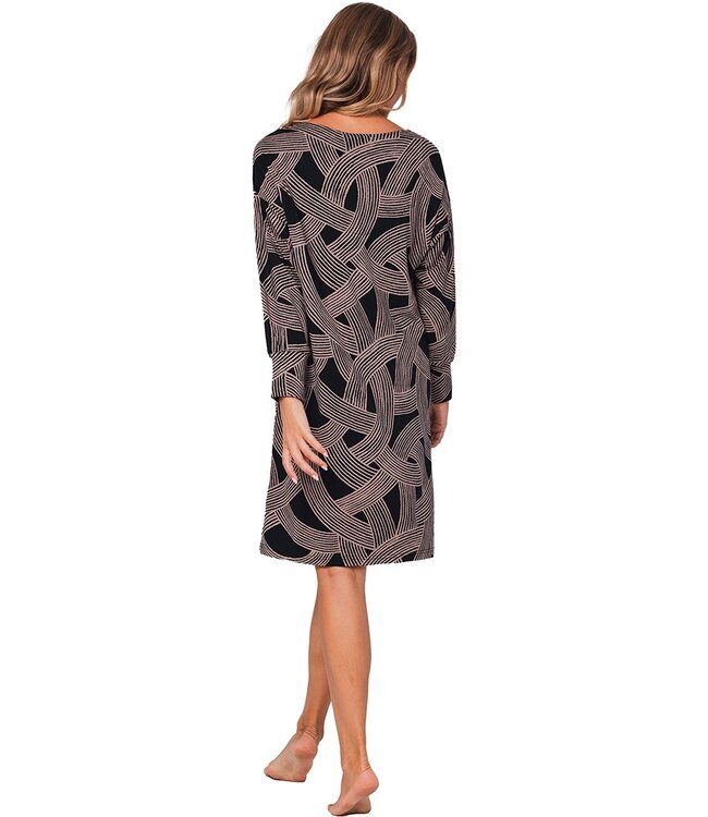 luxury ecovero viscose, elastane home -nightdress 'abstract art'