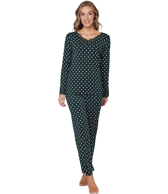 luxury modal-mix long sleeve pyjama 'mini boutique charm'