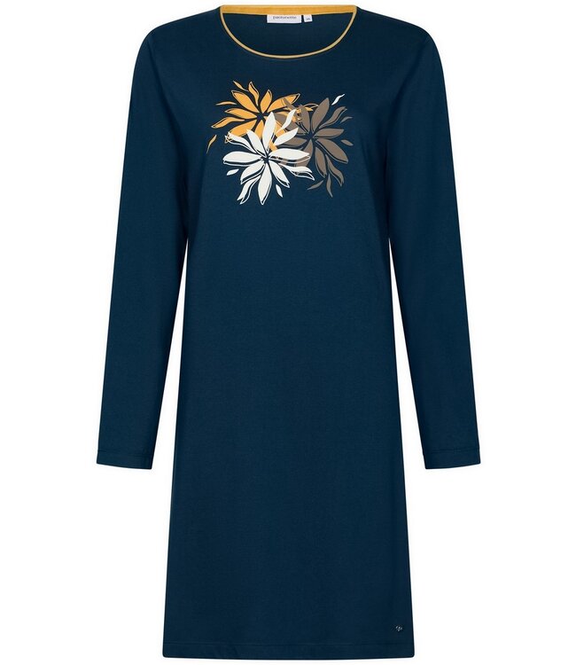 long sleeve 100% organic cotton nightdress 'forest flowers'